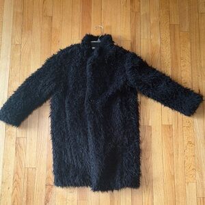 Black Fuzzy Coat